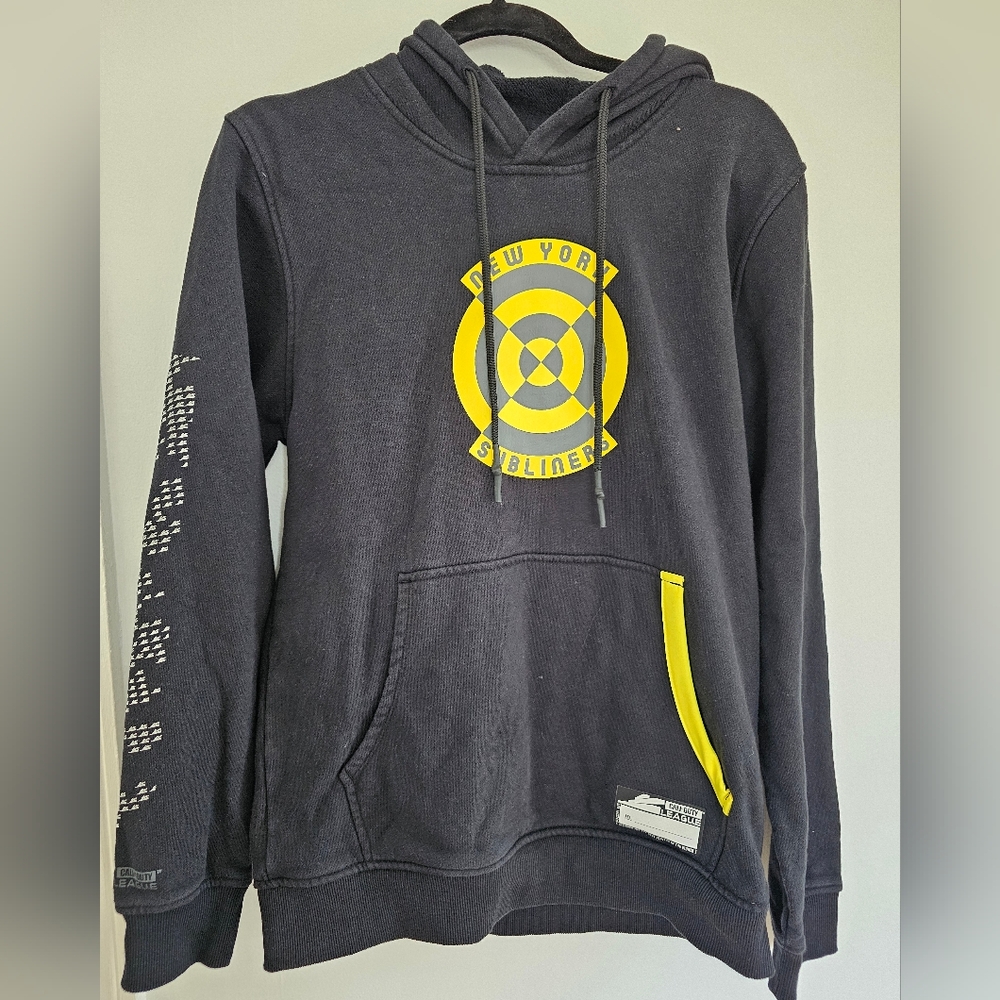 Call Of Duty New York Subliners Black and Yellow Graphic Hoodie